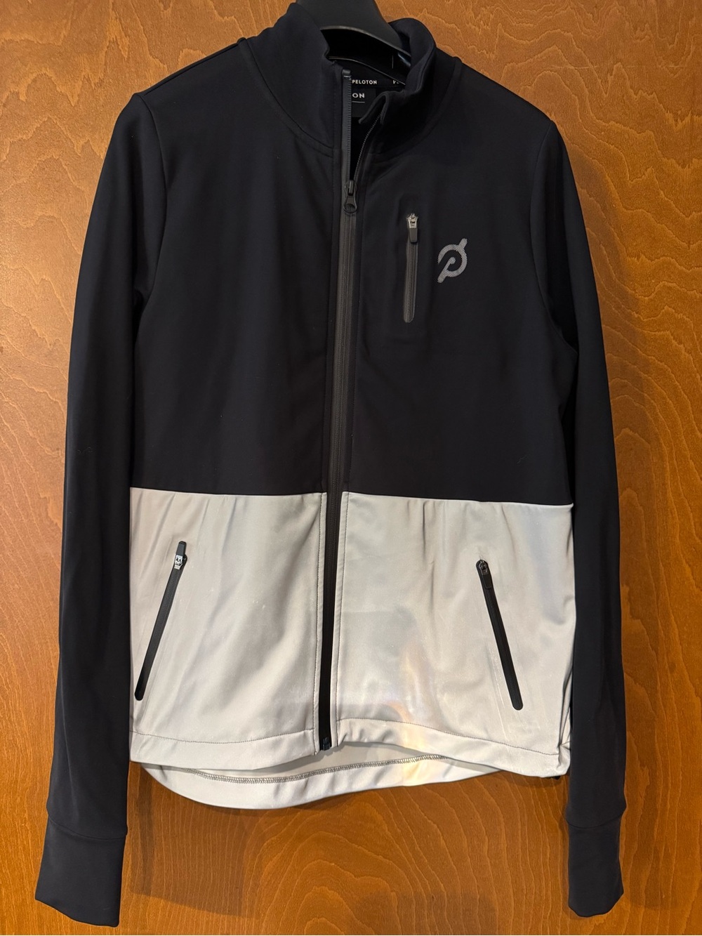 Peloton Black and White Colorblock Utility Jacket - Picture 5 of 8